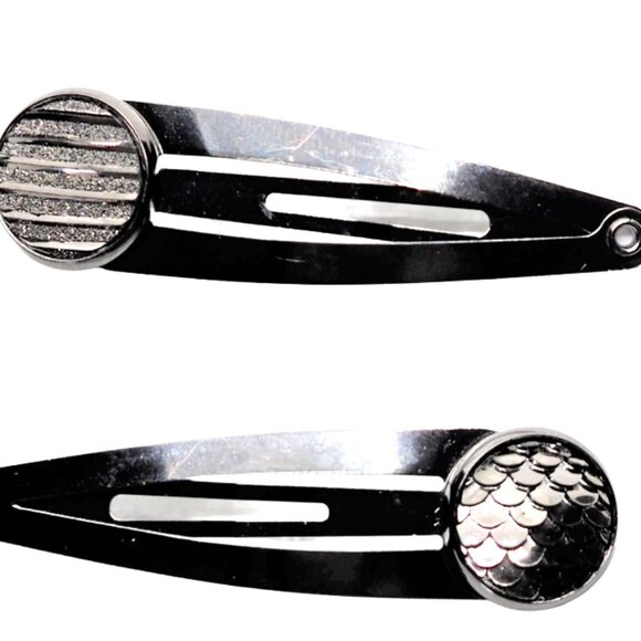 Gunmetal Mermaid Hairclips - Picture 1 of 5